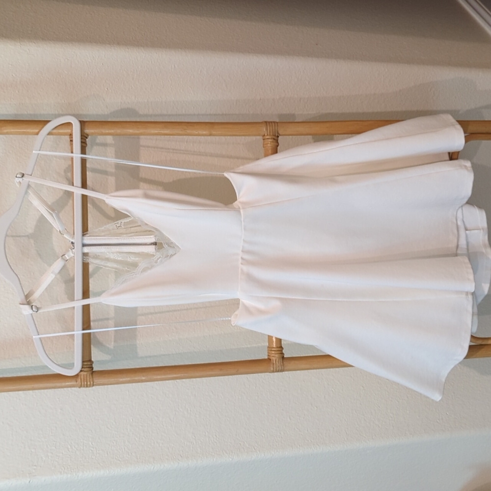 Lulu Ivory lace skater dress